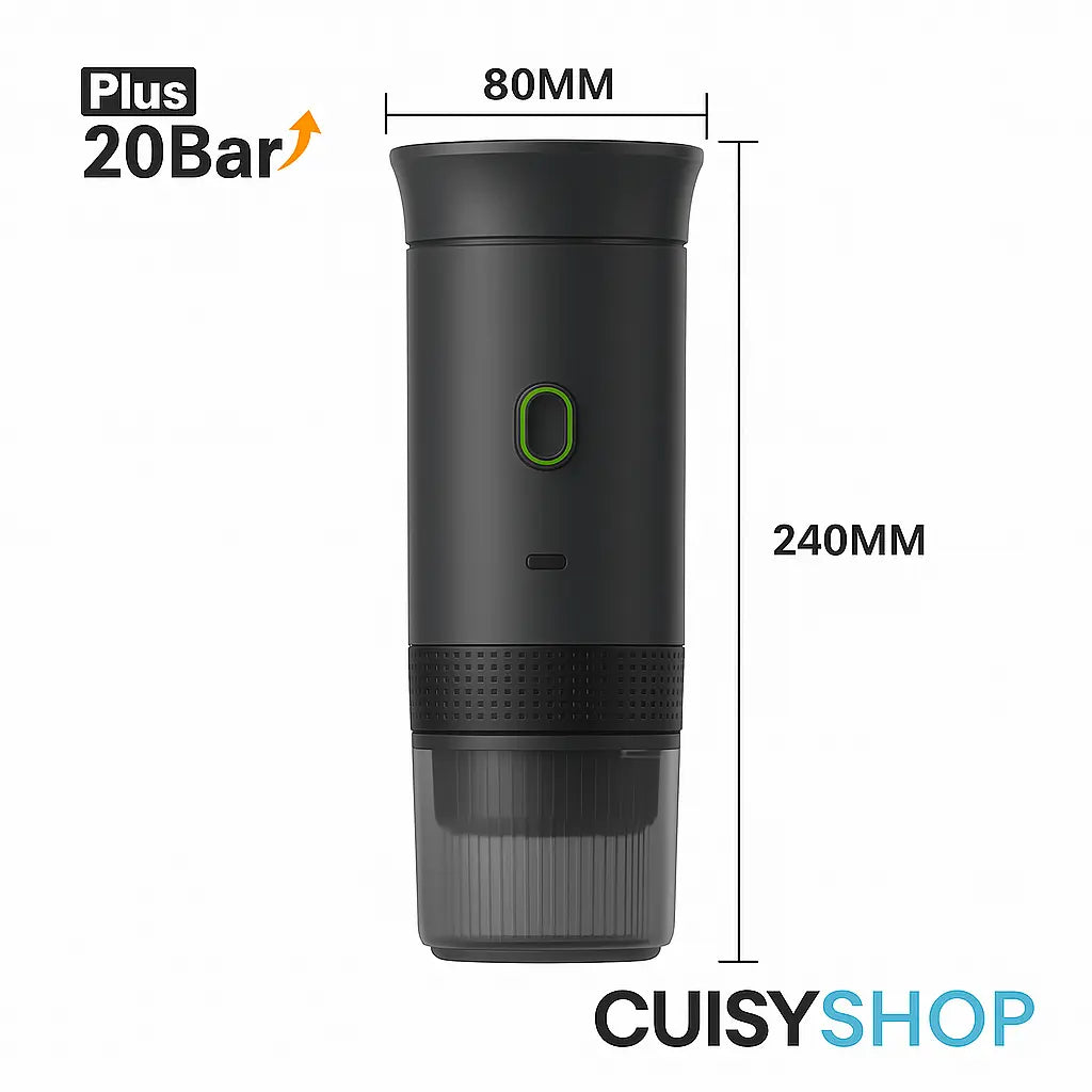 Machine à Café Portable 3-en-1 – Sans Fil & Rechargeable CuisyShop