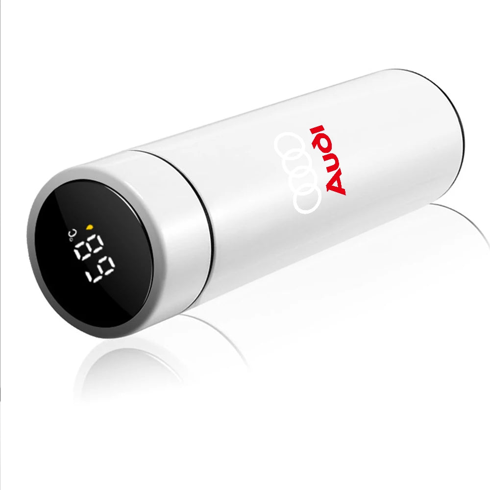Thermos Bottle Smart Mug Temperature Display 304 Stainless Steel Vacuum Insulated Intelligent Cup for Audi Sline A4 B8 A3 8P A6L