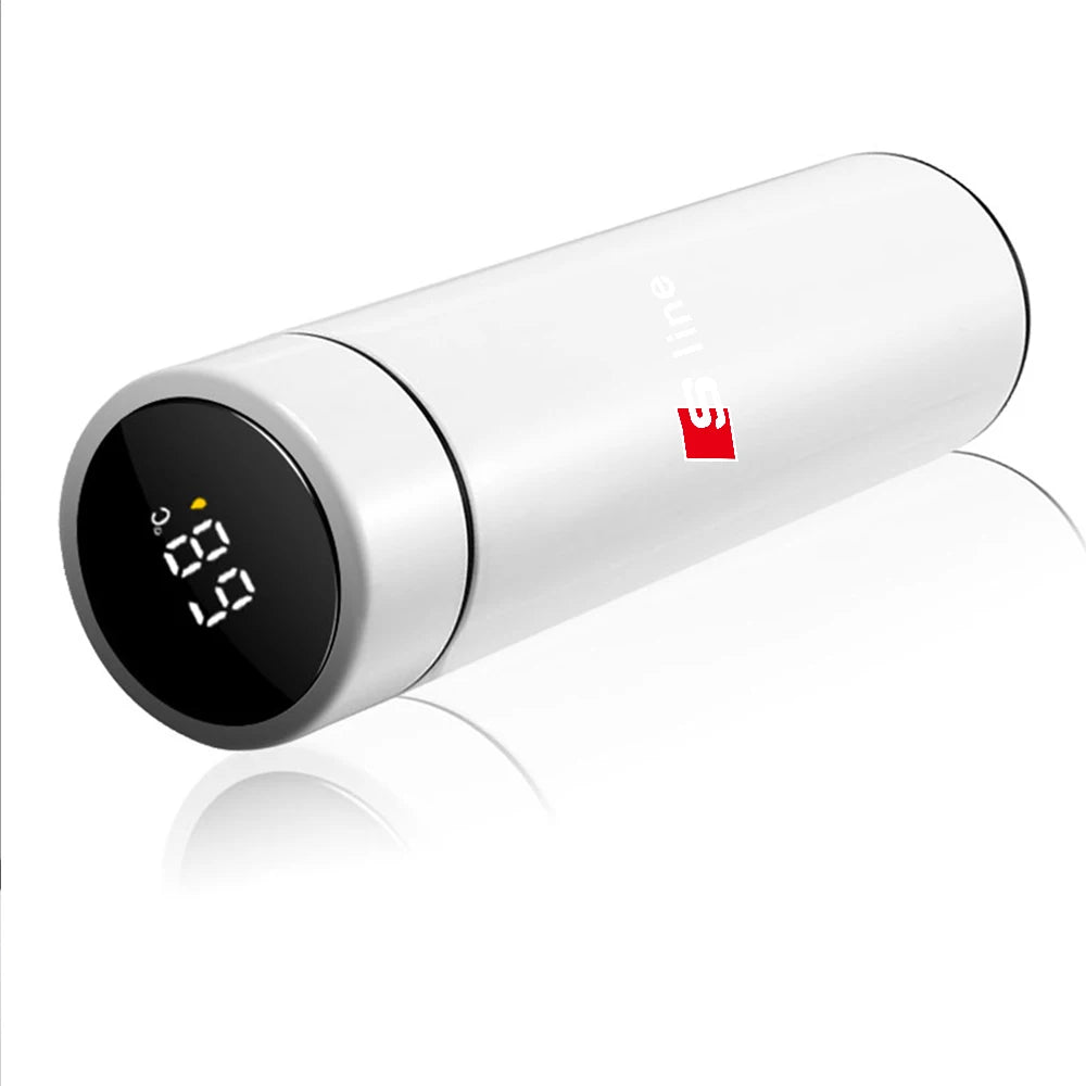 Thermos Bottle Smart Mug Temperature Display 304 Stainless Steel Vacuum Insulated Intelligent Cup for Audi Sline A4 B8 A3 8P A6L