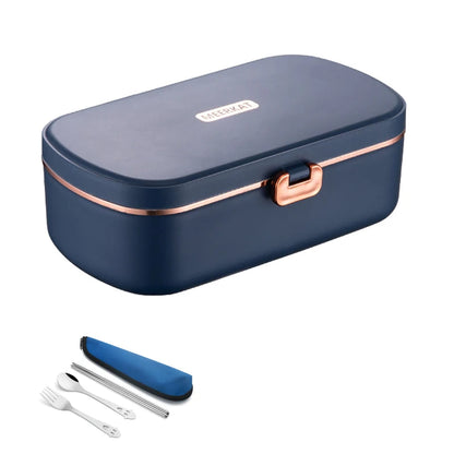 Stainless Steel 220V 110V Electric Heating Lunch Box Portable Student Home Work Meal Heated Heater Food Warmer Container White