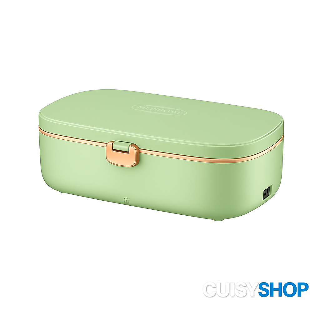 Boîte Repas Électrique 900ml – Chauffe-Plats Portable avec Vapeur Intégrée | Spéciale Employés de Bureau CuisyShop