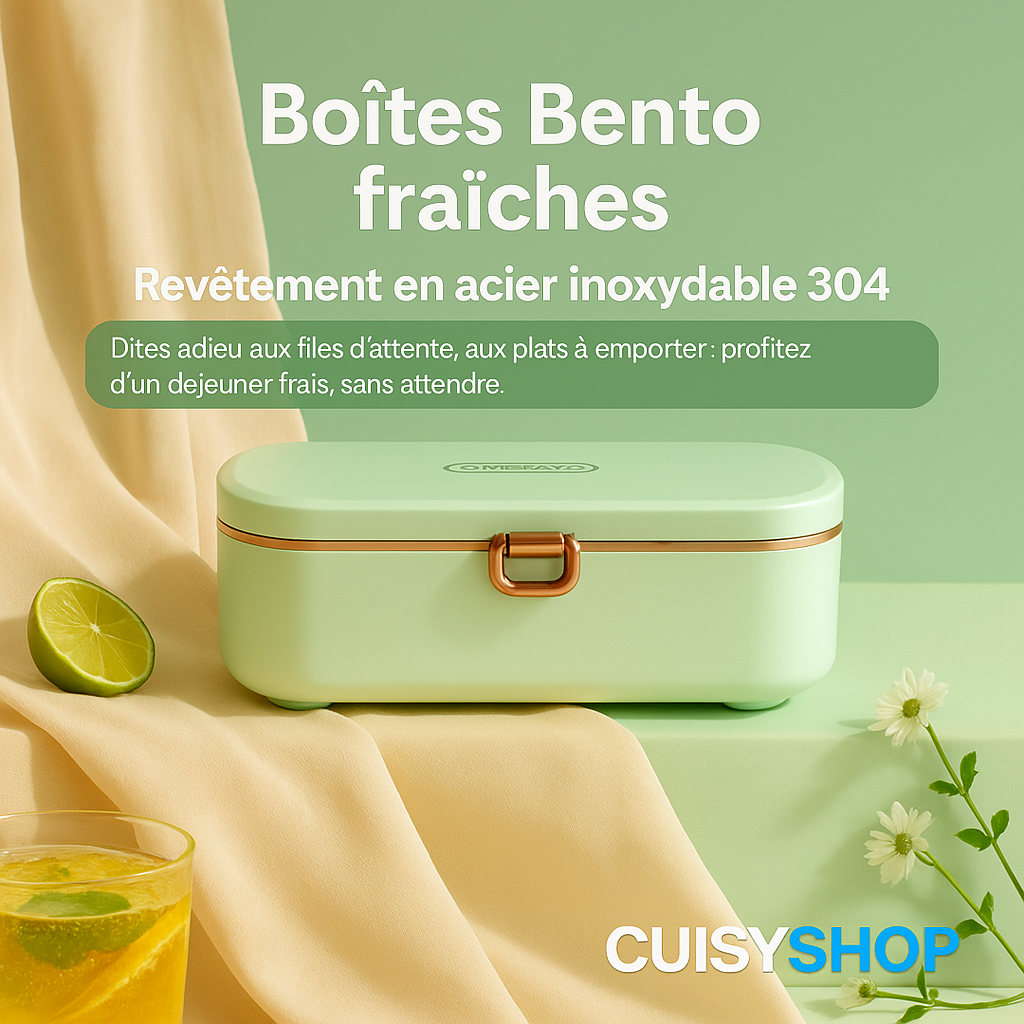 Boîte Repas Électrique 900ml – Chauffe-Plats Portable avec Vapeur Intégrée | Spéciale Employés de Bureau CuisyShop
