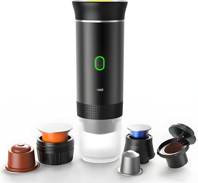 Machine à Café Portable 3-en-1 – Sans Fil & Rechargeable CuisyShop